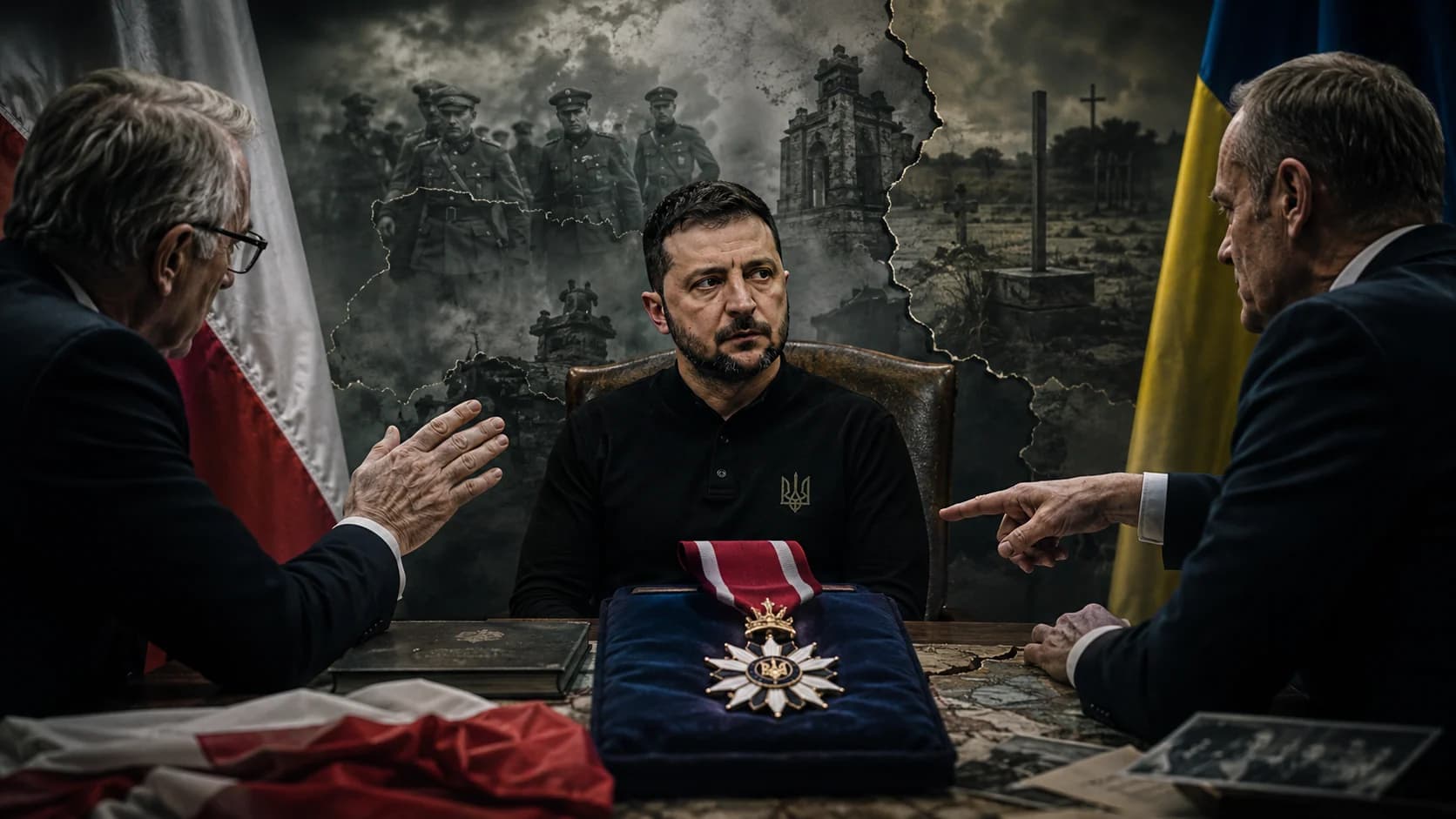 Spór o order Zełenskiego. Historia wróciła do polityki w najgorszym możliwym momencie