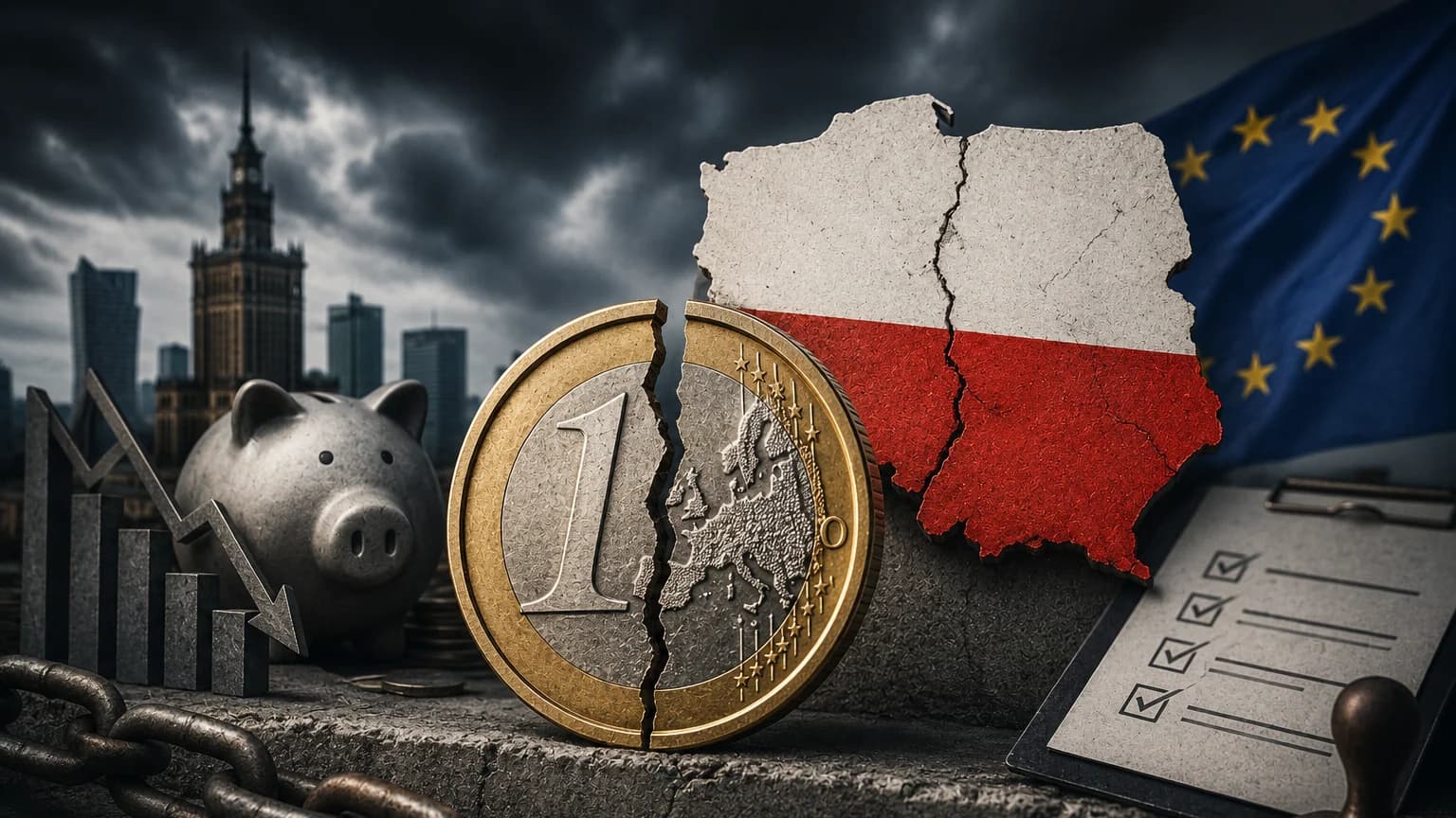 Euro w Polsce dalej poza zasięgiem. Najnowsza ocena pokazuje, że problemem nie jest tylko polityka