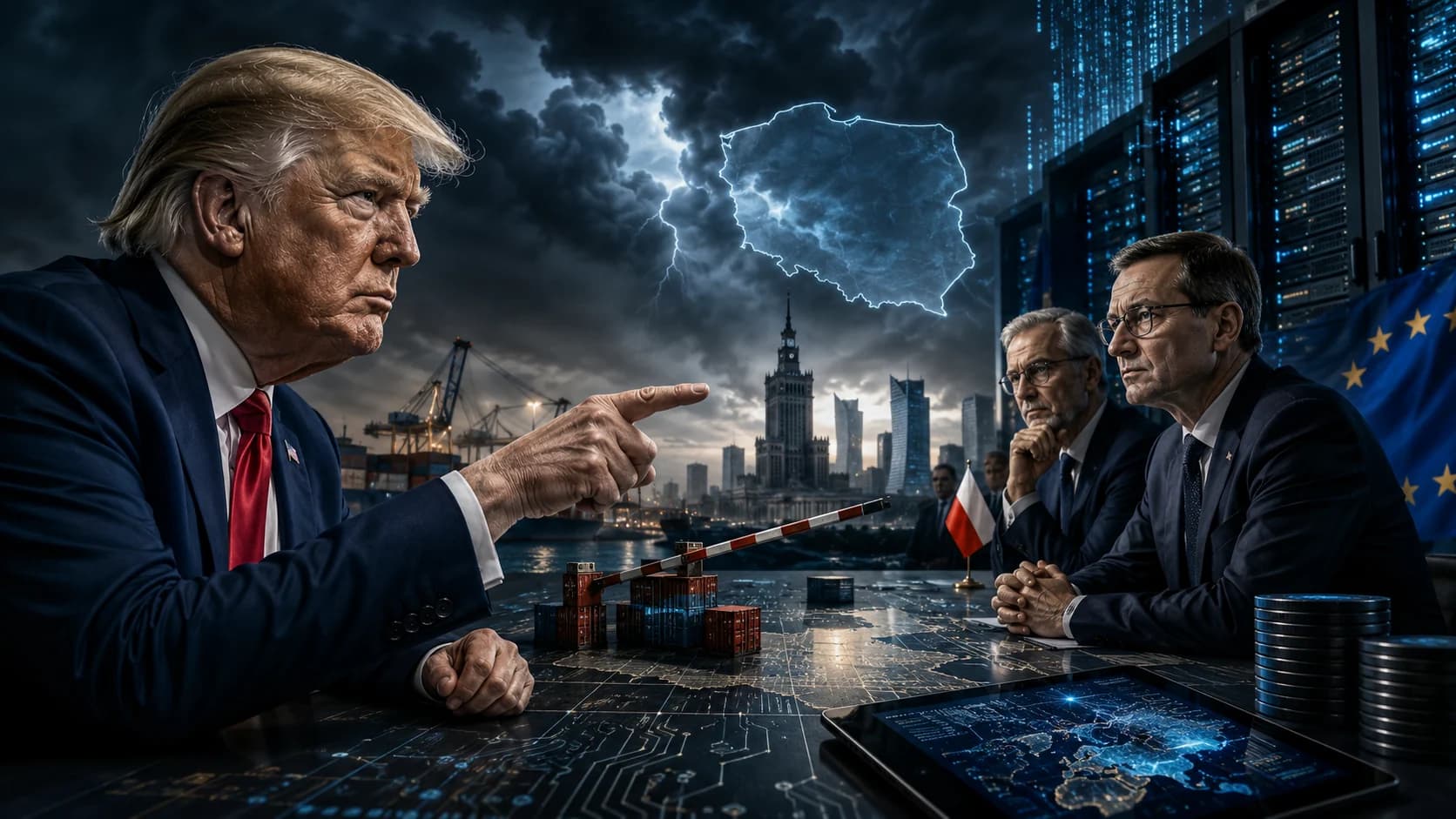 Trump grozi cłami za podatek cyfrowy. Polska może wejść w spór większy niż sama danina