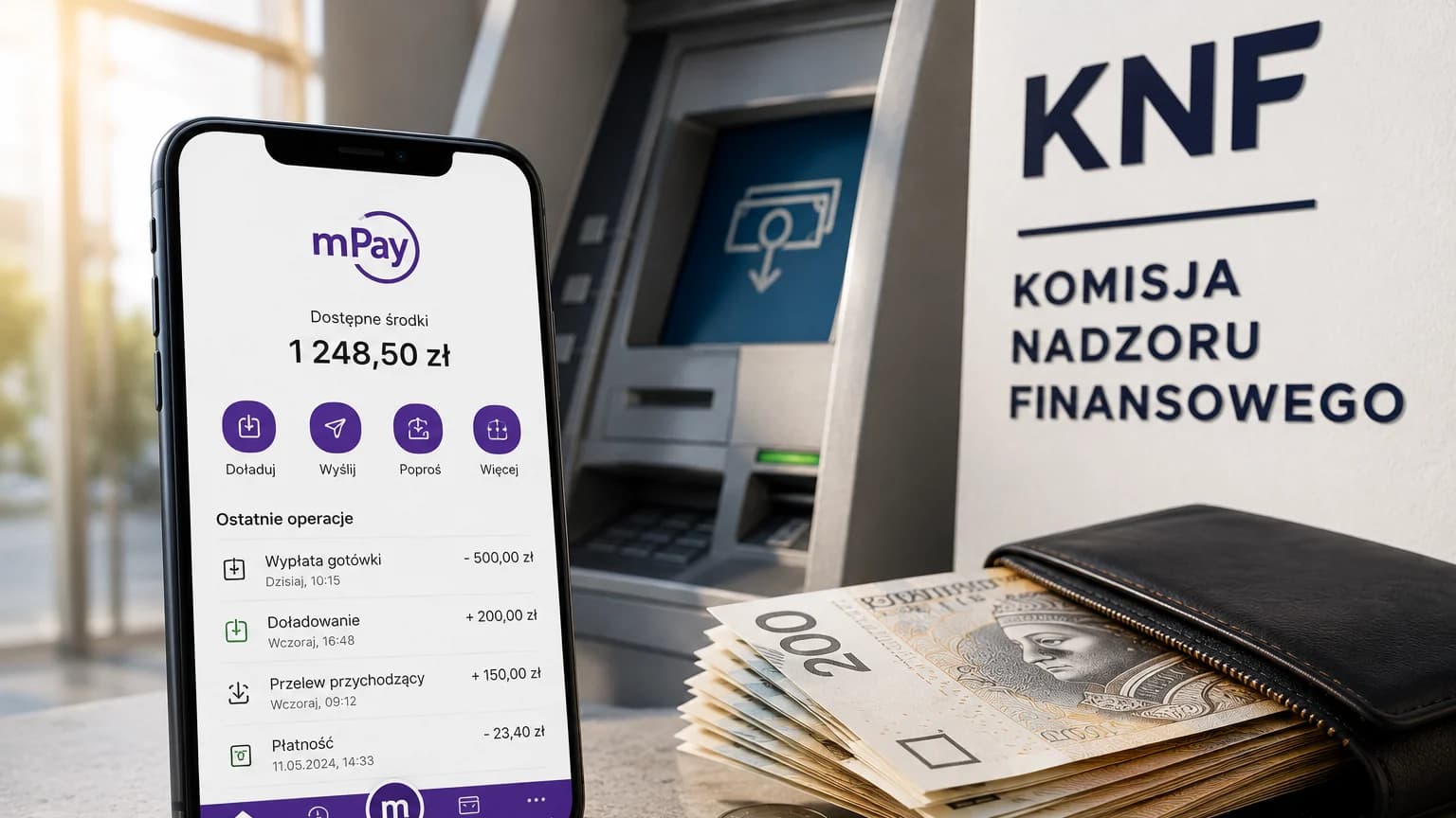 Pieniądze w mPay lepiej wypłacić od razu. Decyzja KNF zmienia sytuację użytkowników
