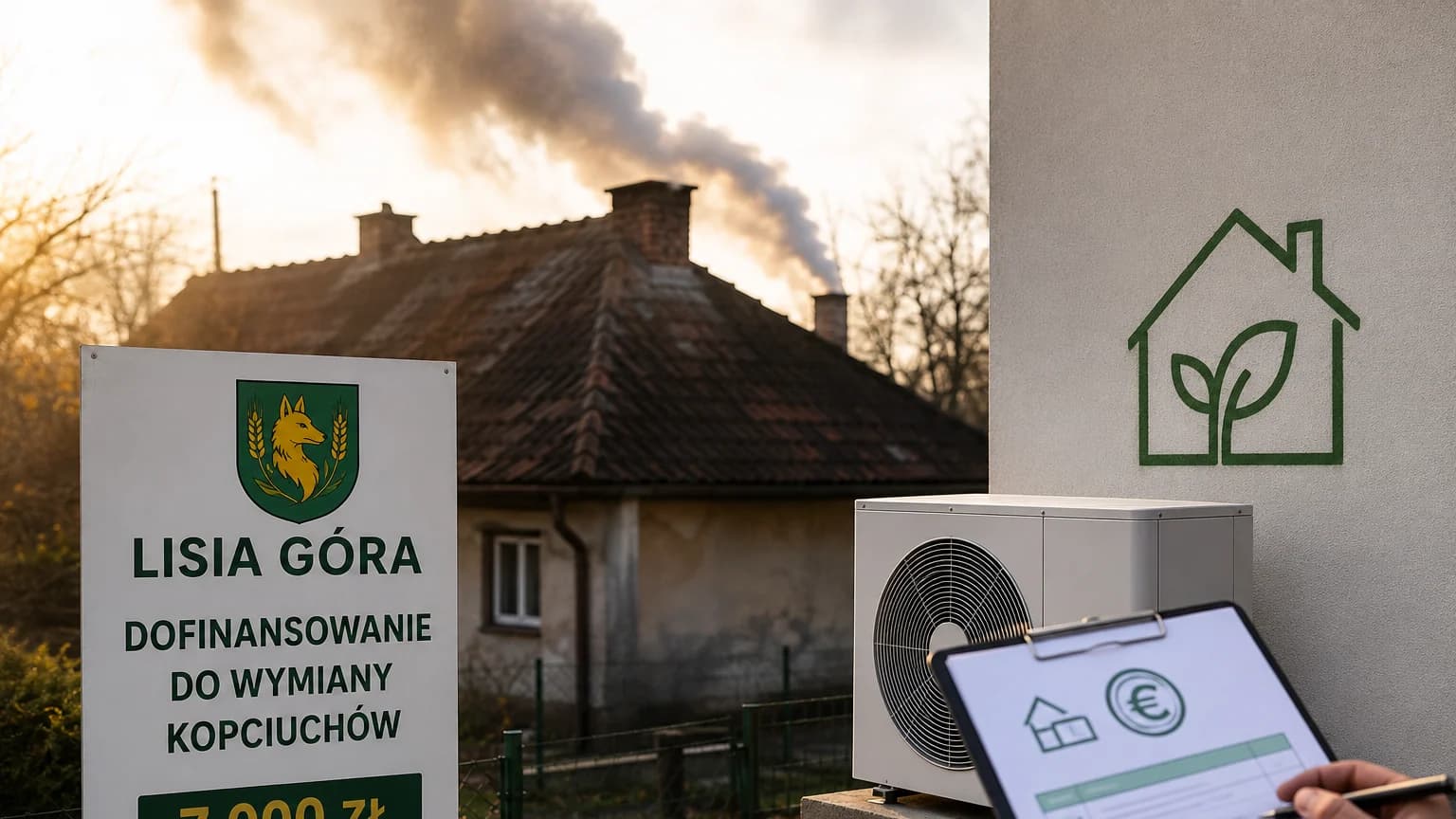 Lisia Góra dopłaci do wymiany kopciuchów. 7 tys. zł to pomoc, ale nie gwarancja taniej modernizacji