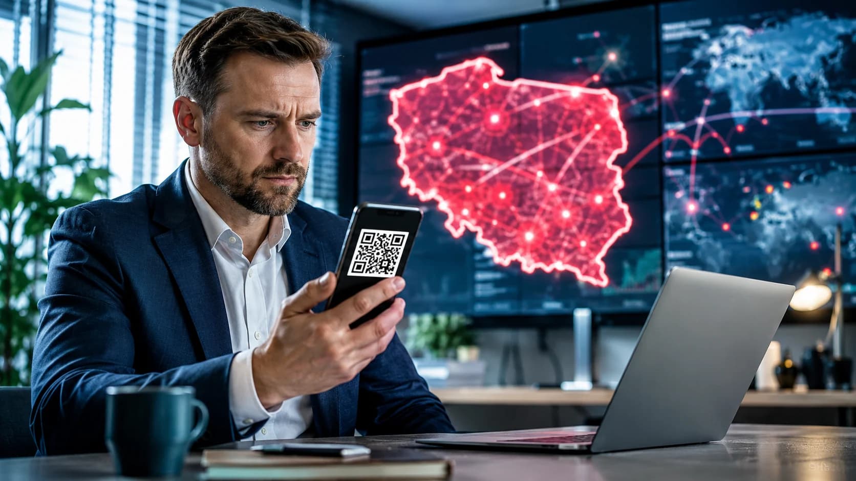 Polska wysoko w statystykach cyberataków. Firmy muszą traktować QR kod jak podejrzany link