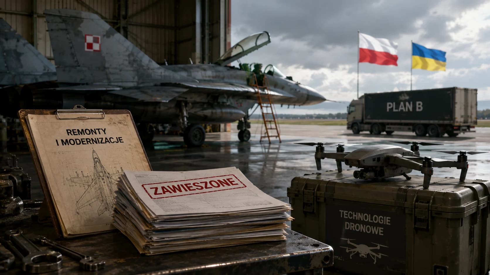 Polskie MiG-i mogą nie trafić do Ukrainy. Spór o remonty i technologię dronową tworzy plan B