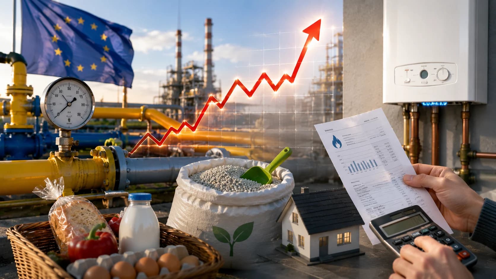 Gaz znów drożeje w Europie. Rachunek może wrócić w cieple, nawozach i cenach energii