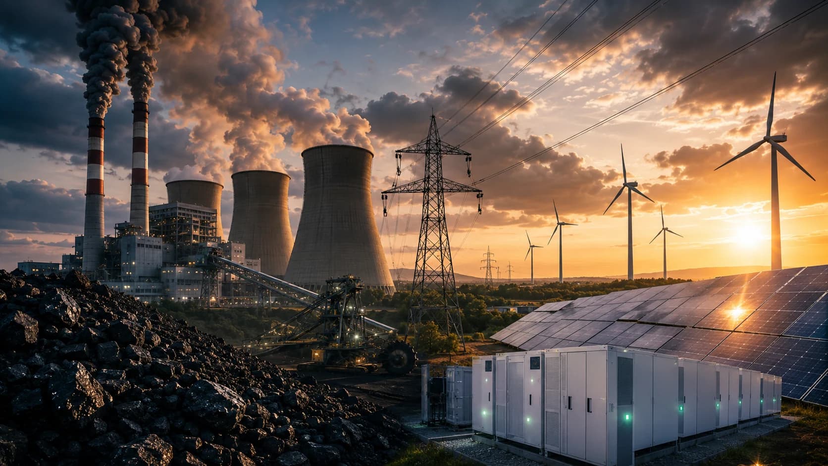 Polska produkuje więcej prądu, ale węgiel nadal trzyma system. Półrocze pokazuje granice transformacji