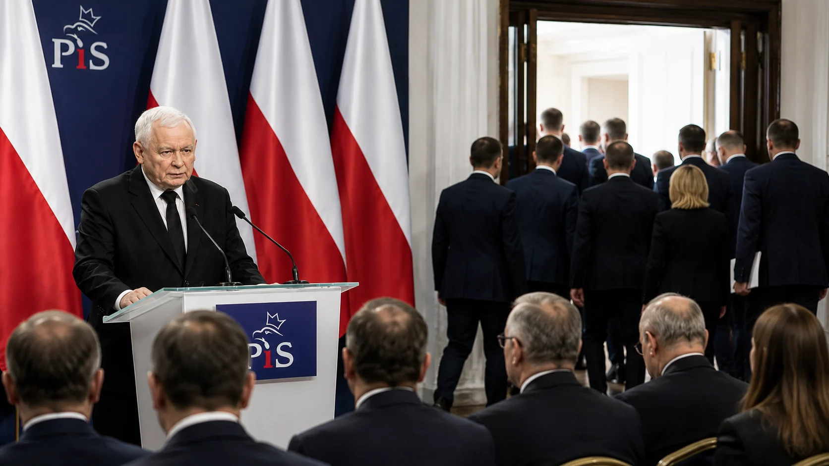 Kaczyński ogłasza odejście ponad 30 posłów. Rozłam w PiS przechodzi z groźby w fakt