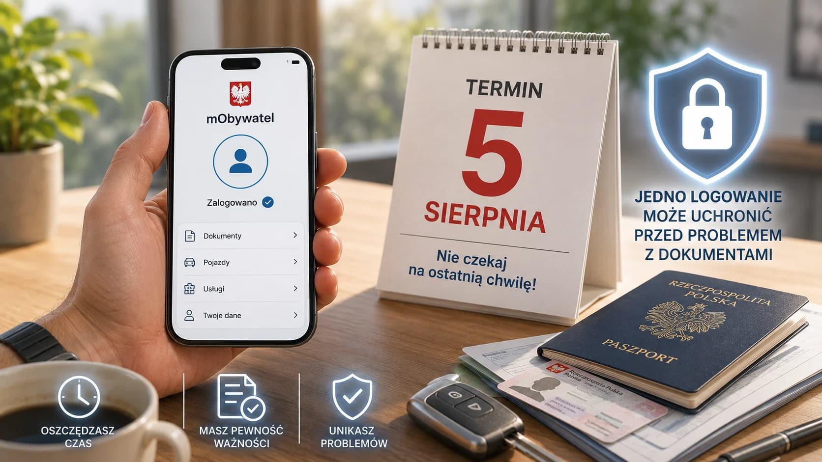 mObywatel ma termin 5 sierpnia. Jedno logowanie może uchronić przed problemem z dokumentami