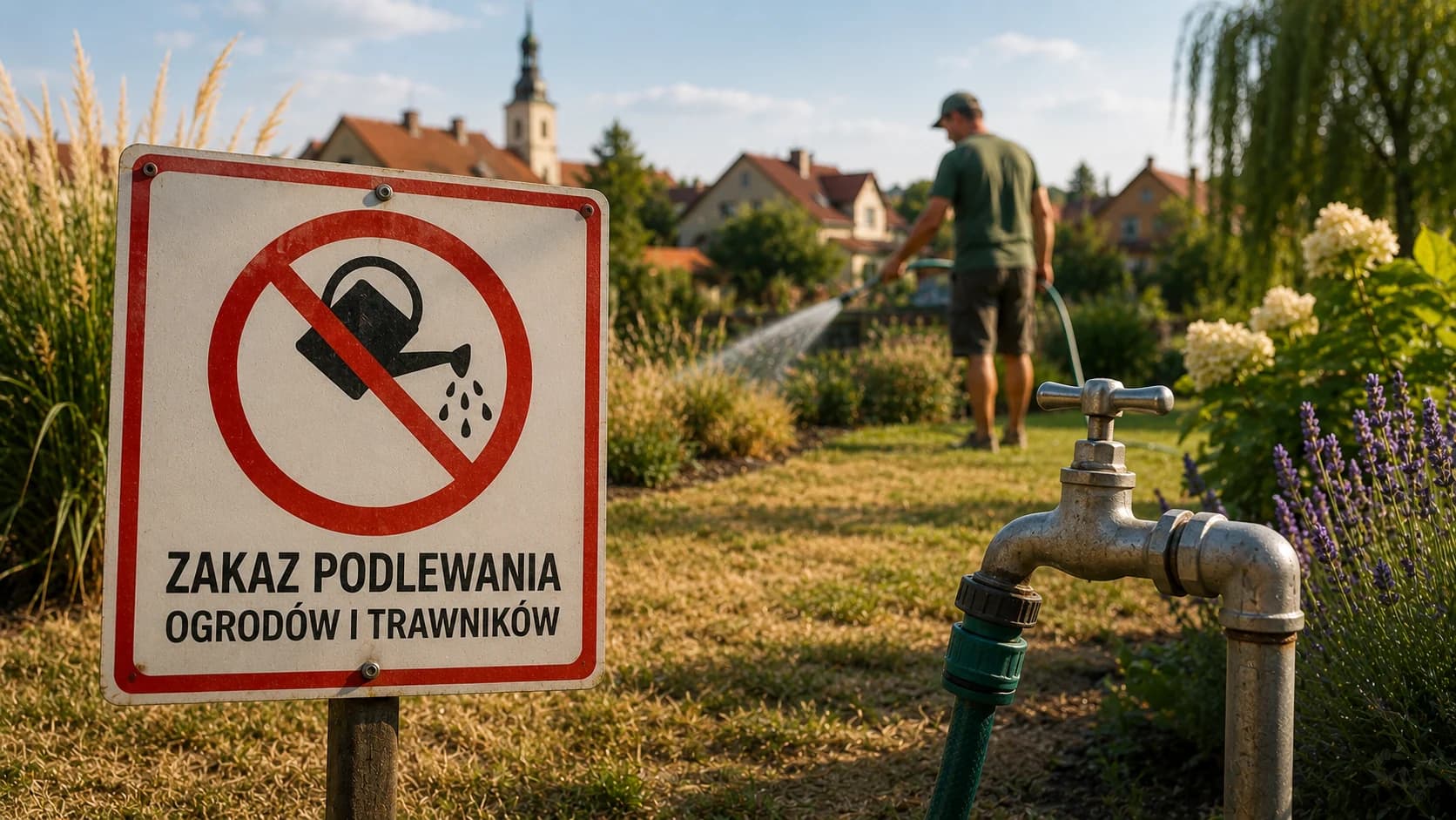 Zakazy podlewania ogrodów wracają do gmin. Susza zamienia wodę z kranu w lokalny problem