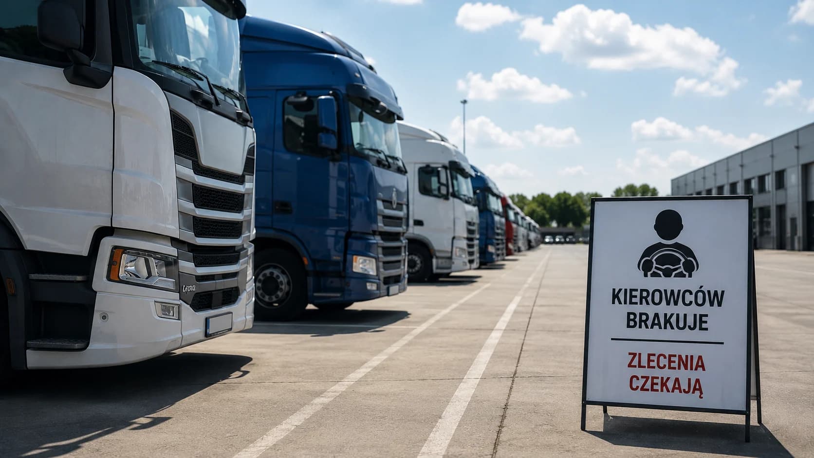 Ciężarówki stoją mimo zleceń. Brak kierowców staje się hamulcem dla polskiego transportu
