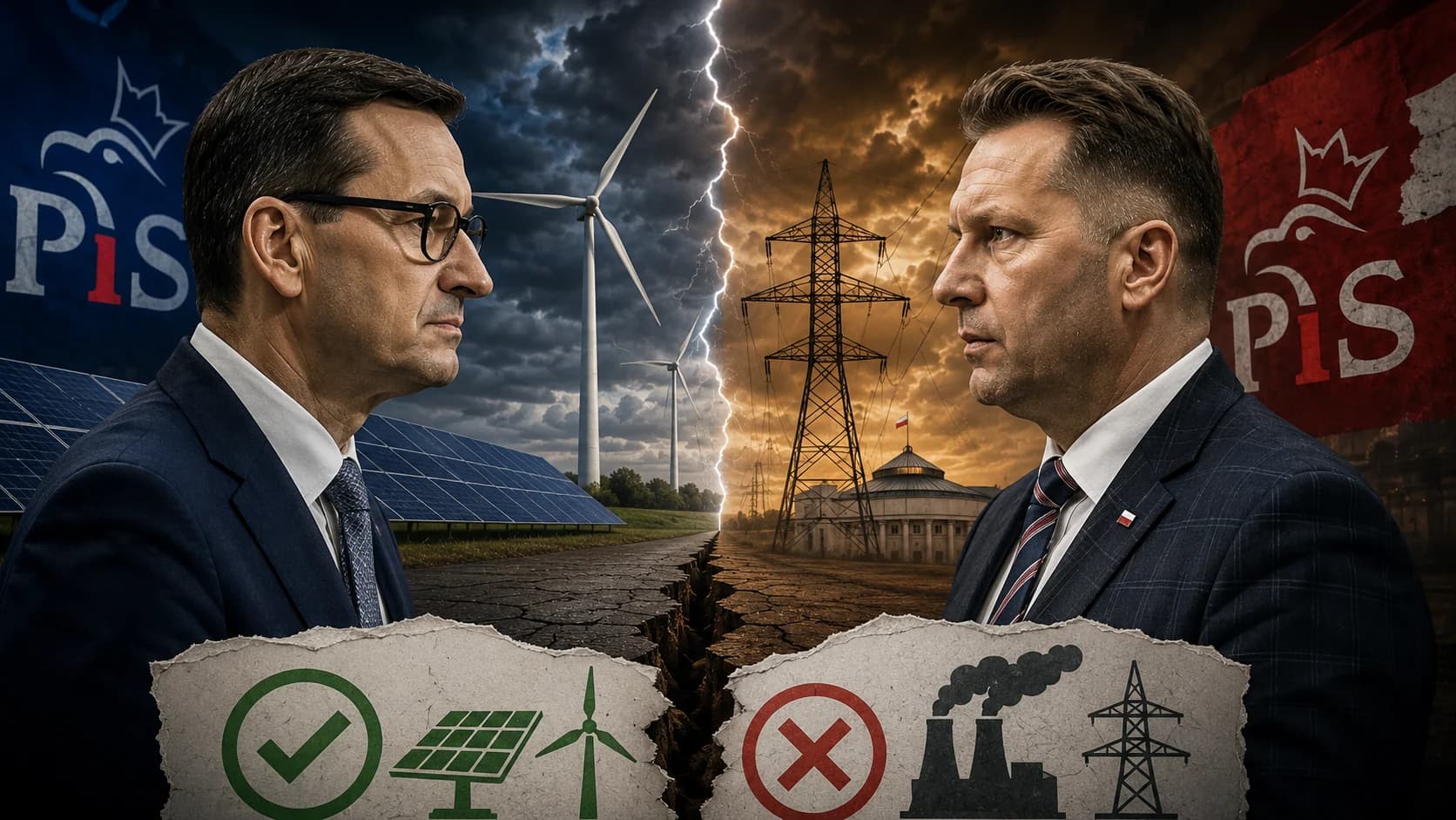 Spór Morawieckiego z Czarnkiem ma energetyczny rdzeń. OZE dzielą PiS tak samo jak personalia
