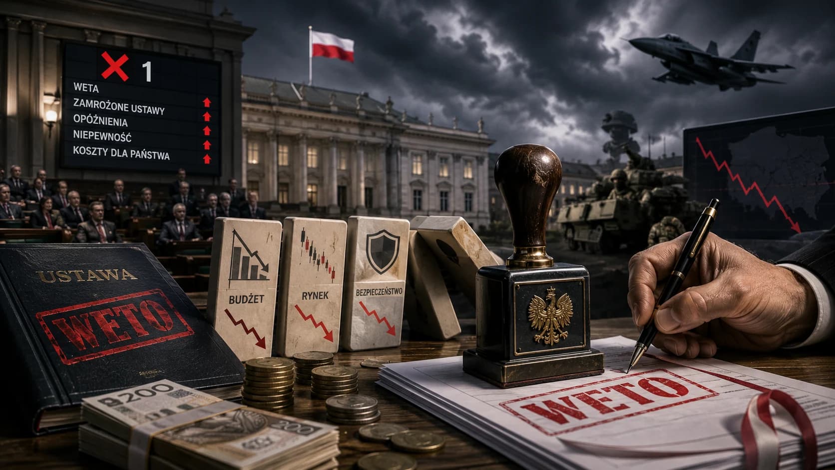 Weta prezydenta kosztują budżet, rynek i bezpieczeństwo Rok prezydentury Karola Nawrockiego stał się punktem zapalnym dla kilku dużych sporów
