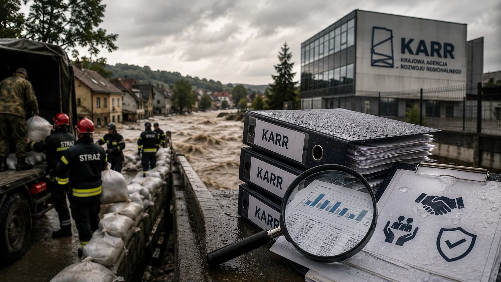 Afera powodziowa wokół KARR. Pomoc po katastrofie musi wytrzymać test zaufania Podejrzenia dotyczące pieniędzy na usuwanie skutków powodzi uderzają w