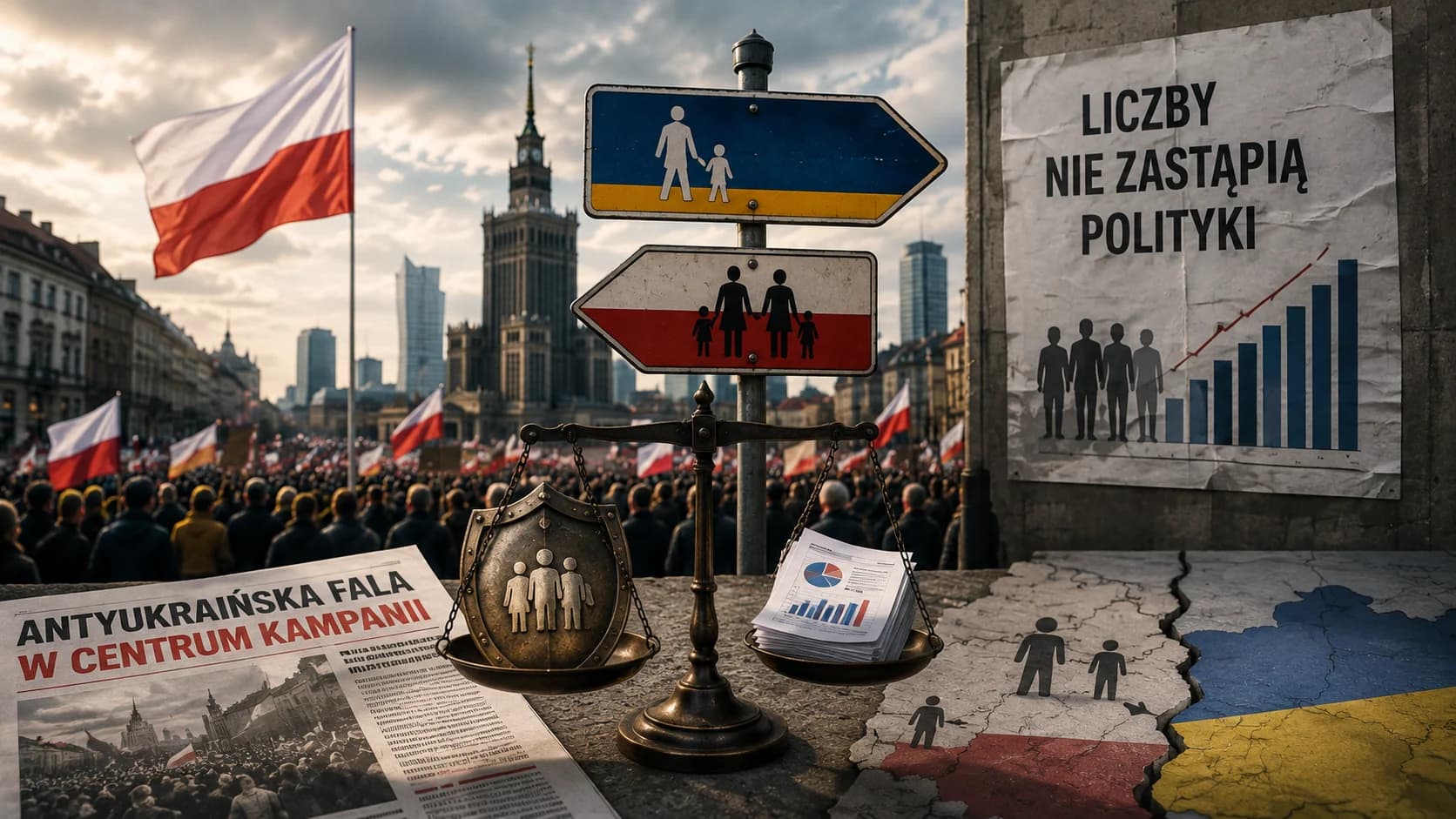 Antyukraińska fala staje się tematem kampanii. Liczby są tarczą, ale nie zastąpią polityki Rząd chce odpowiadać na antyukraińskie nastroje liczbami o