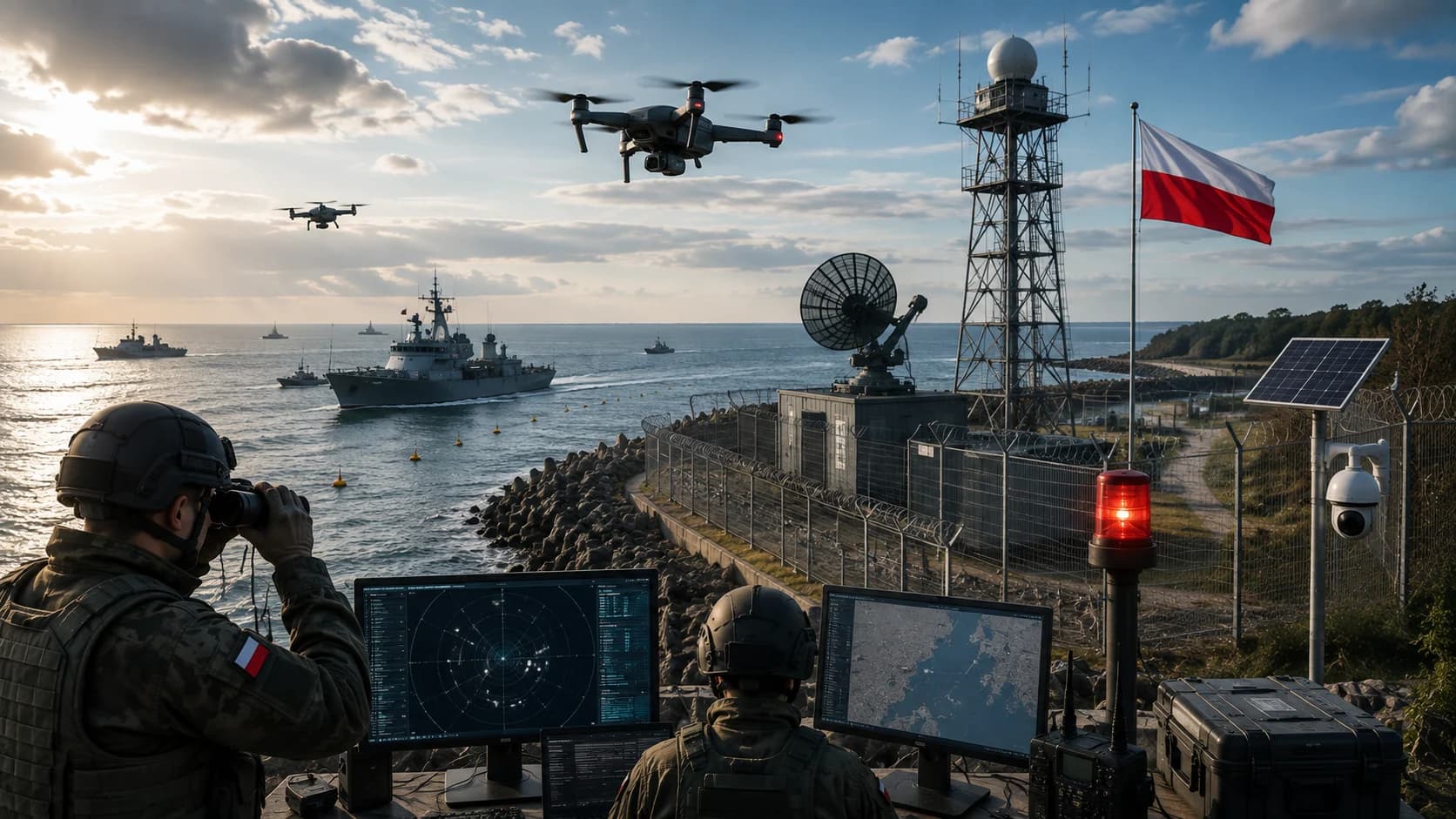 Polska i Bałtyk wzmacniają infrastrukturę. Prowokacja dronowa byłaby testem odporności państwa Polska, Litwa i Łotwa podnoszą czujność wokół