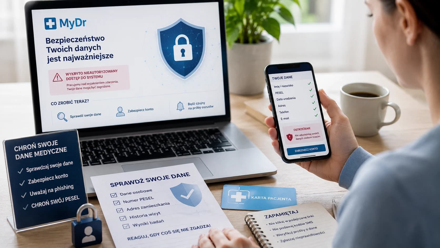 MyDr po wycieku: sprawdzenie danych i PESEL stają się pierwszą linią obrony pacjenta Po ataku na system MyDr państwo wskazuje pacjentom konkretną ścieżkę