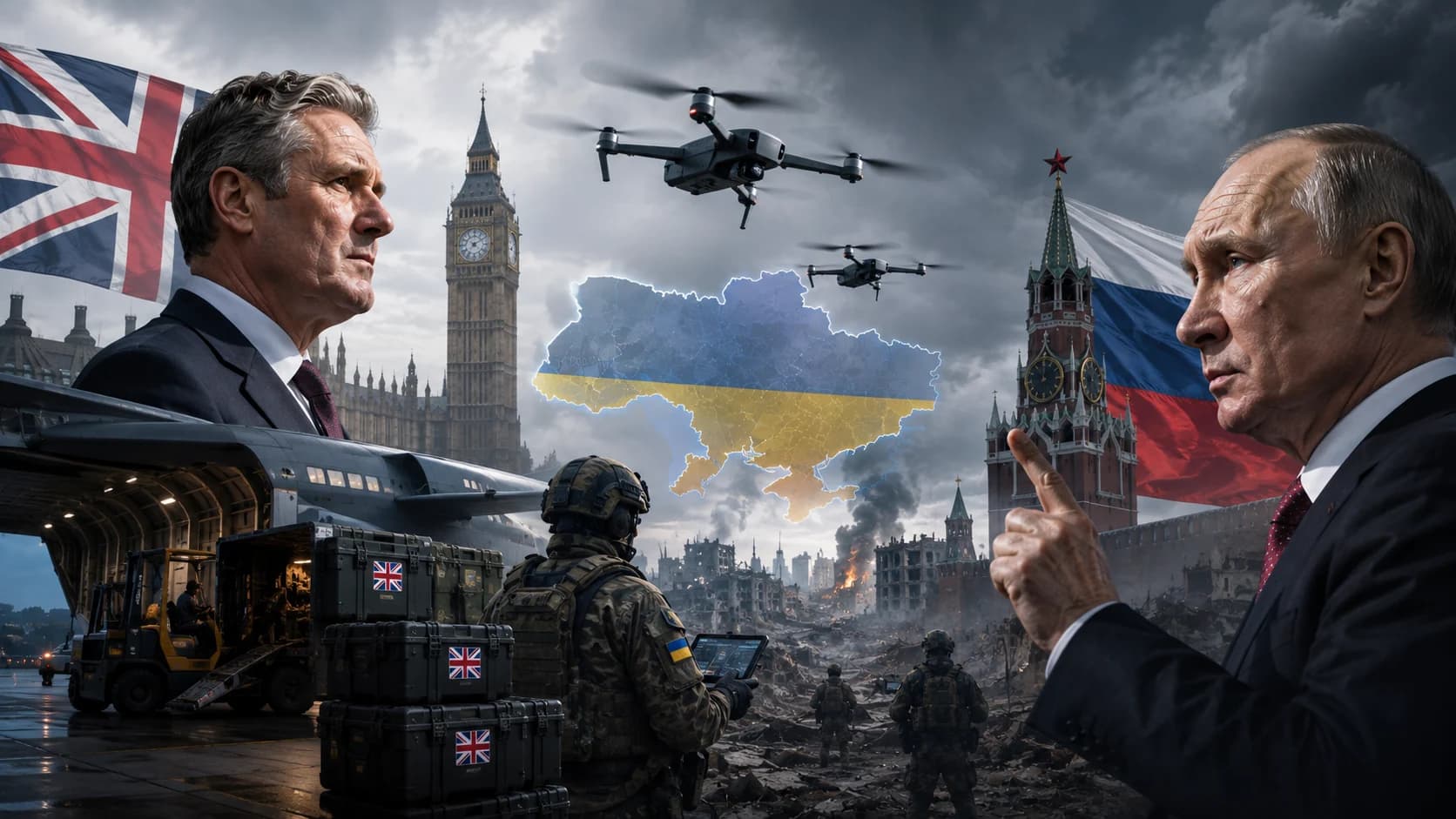 Rosja grozi Londynowi za drony dla Ukrainy. Wojna na zapleczu wciąga Zachód w ostrzejszy spór Rosyjska ambasada w Londynie ostrzegła Wielką Brytanię przed