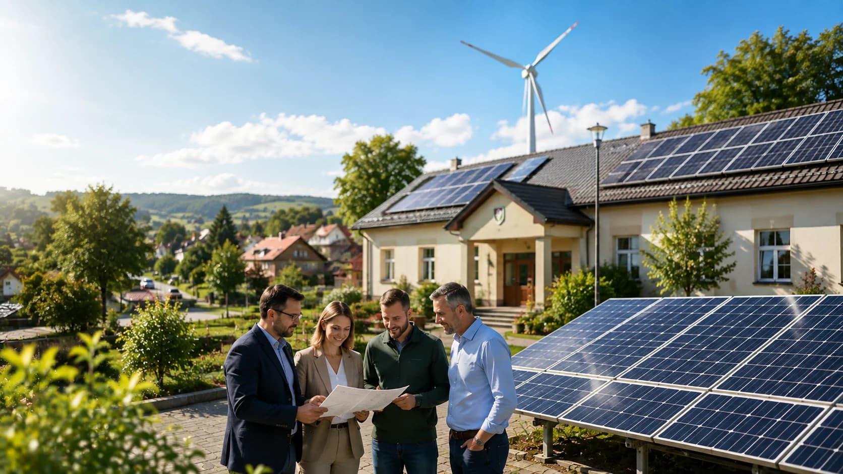 Gmina płaci za prąd o 80 proc. mniej. Spółdzielnia energetyczna zaczyna pokazywać efekt Policzna pokazuje, że lokalna produkcja energii może szybko