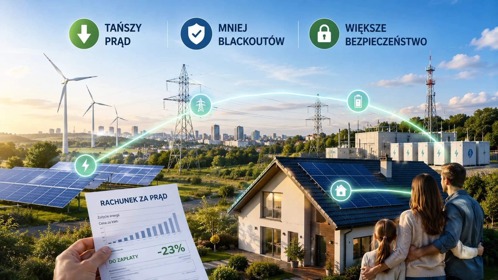 Tańszy prąd i mniej blackoutów. Plan resortu energii ma połączyć rachunki z bezpieczeństwem Ministerstwo Energii stawia jednocześnie na niższe rachunki
