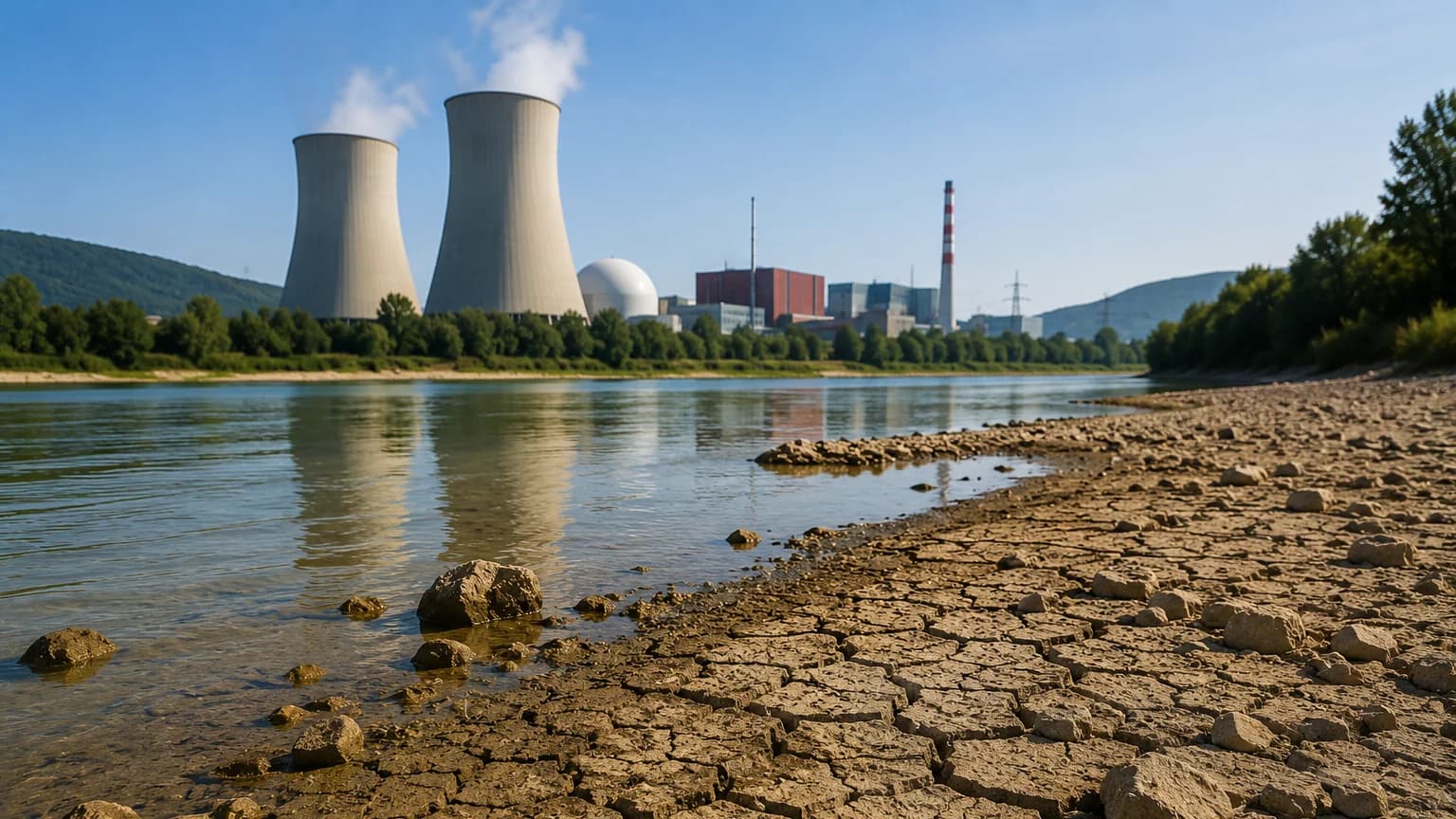 Niski Dunaj ogranicza pracę elektrowni jądrowej. Susza staje się problemem energetycznym Bułgarska elektrownia jądrowa Kozłoduj ogranicza moc jednego z