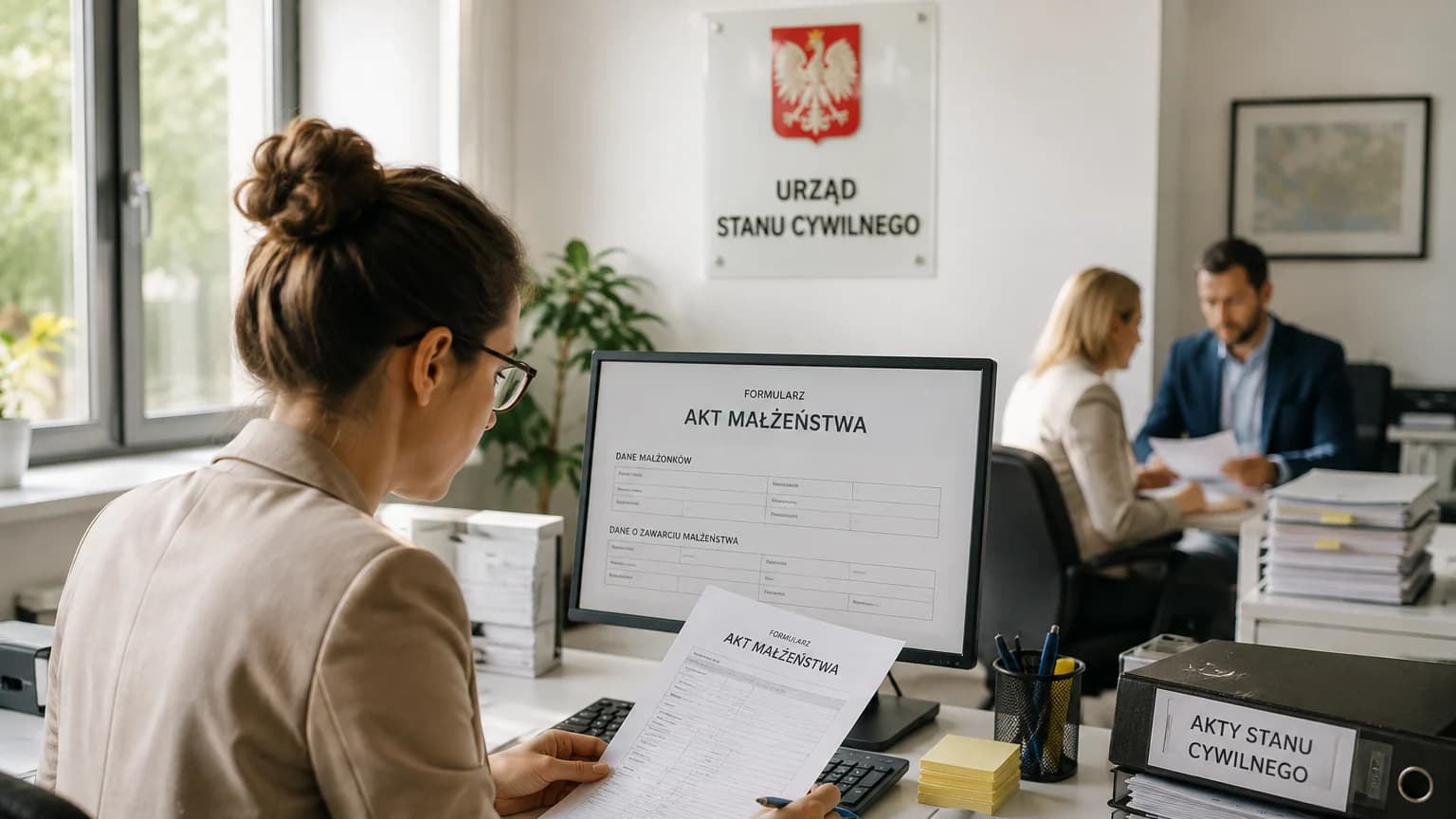 Nowy formularz aktu małżeństwa sprawdzi samorządy. Techniczna zmiana może wywołać prawny spór Od poniedziałku obowiązują nowe wzory aktów małżeństwa