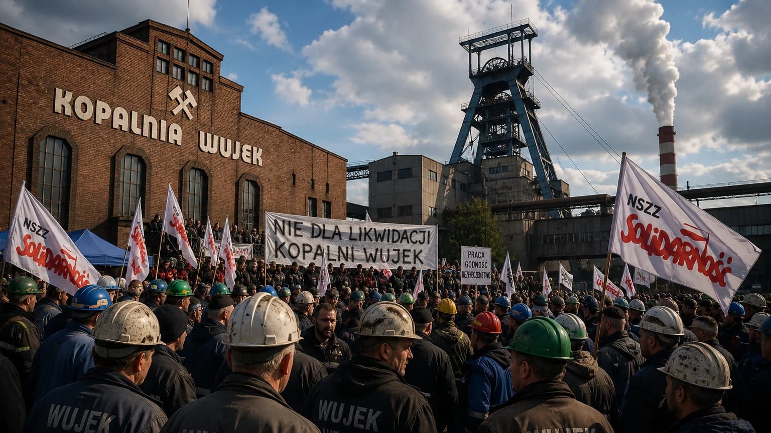 Protest w likwidowanej kopalni Wujek. Zamknięcie zakładu stało się sporem o kontrolę Kilkanaście osób z kopalni Wujek zapowiedziało pozostanie pod ziemią