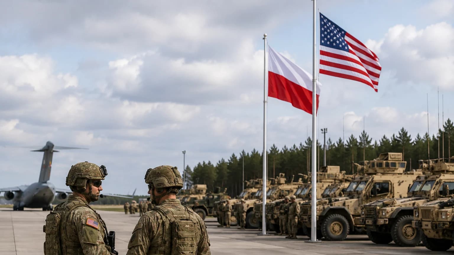 Stała baza USA w Polsce wraca jako pytanie budżetowe. Deklaracja to dopiero początek Minister finansów Andrzej Domański zadeklarował, że w razie decyzji