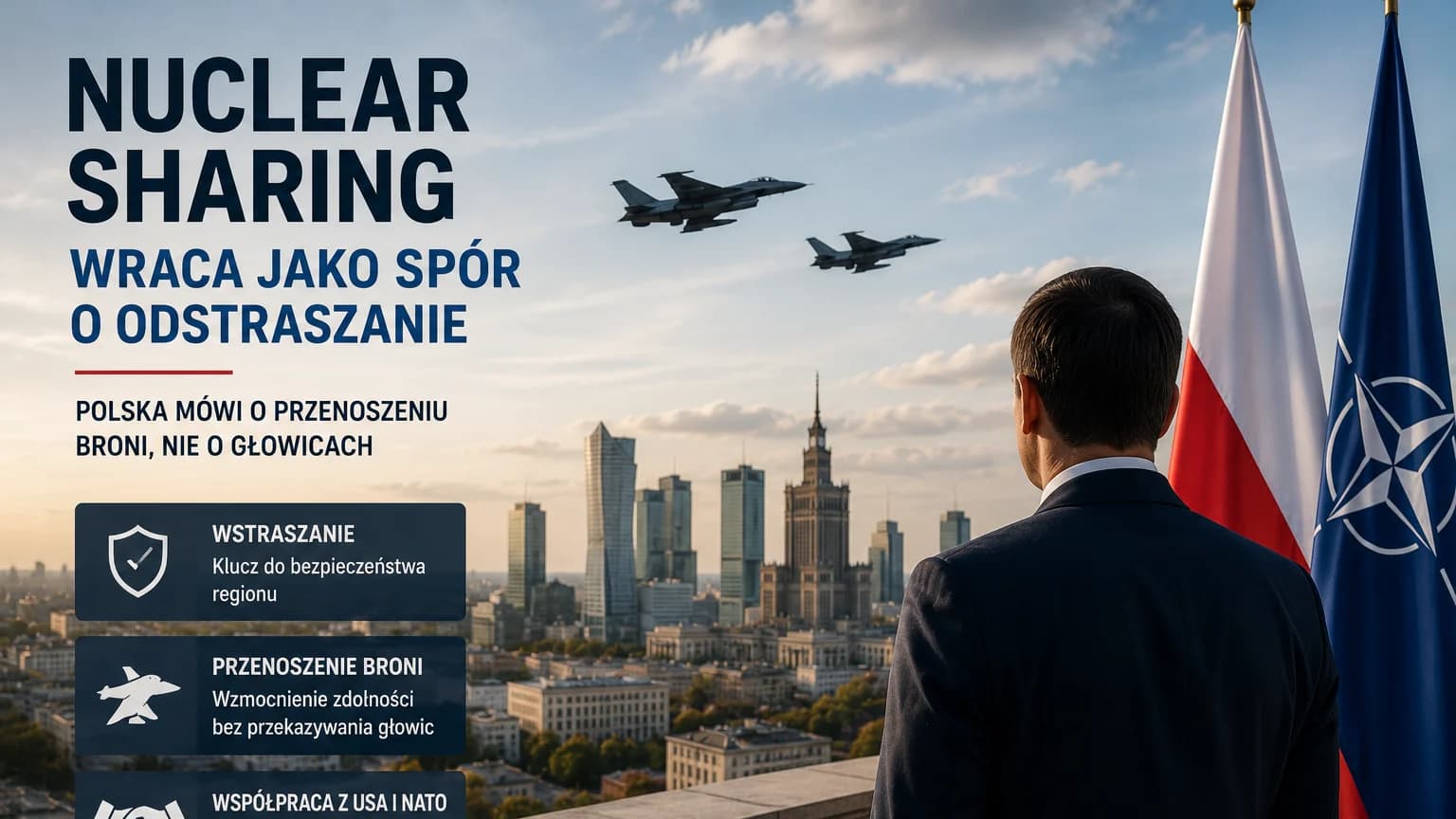 Nuclear Sharing wraca jako spór o odstraszanie. Polska mówi o przenoszeniu broni, nie o głowicach Polska chce mocniej wejść w nuklearne odstraszanie NATO