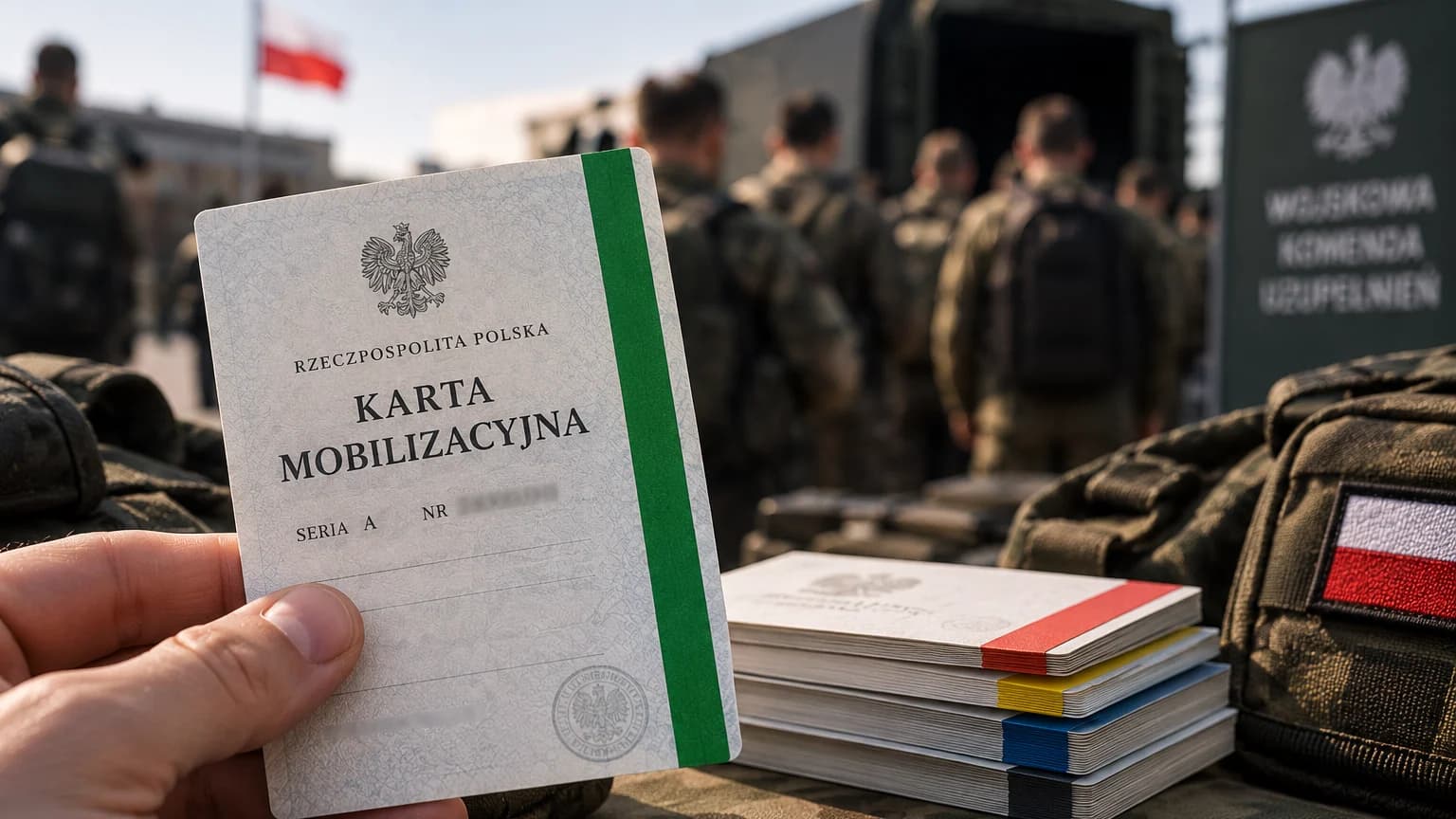 Karta mobilizacyjna to nie wezwanie do wojska. Kolor paska mówi, jaki przydział dostał obywatel Wojskowe Centra Rekrutacji doręczają karty mobilizacyjne