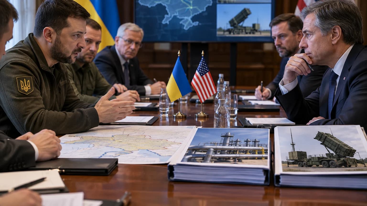 Ukraina negocjuje z USA gaz i obronę powietrzną na zimę Po rozmowach w Kijowie 6 września Ukraina zabiega o zimowy pakiet wsparcia obejmujący obronę
