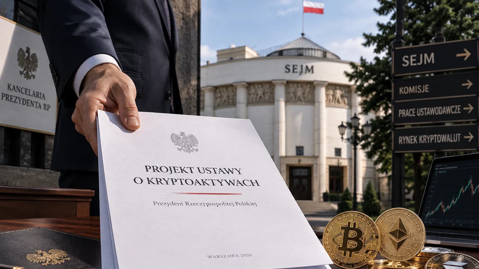 Drugi prezydencki projekt ustawy o kryptoaktywach trafia do Sejmu Prezydent skierował do Sejmu drugi projekt ustawy o rynku kryptoaktywów. Większość