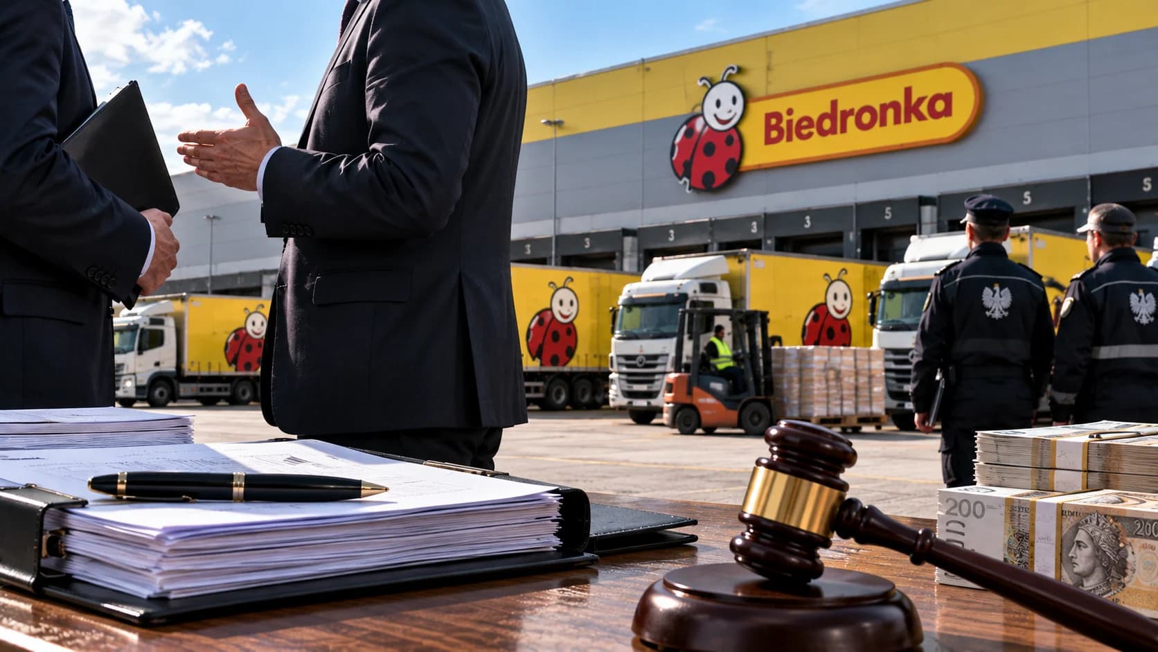 Ponad 571 mln zł kar za zmowę na rynku pracy w transporcie Biedronki Prezes UOKiK nałożył łącznie 571 960 550 zł kar na Jeronimo Martins Polska, 29 firm