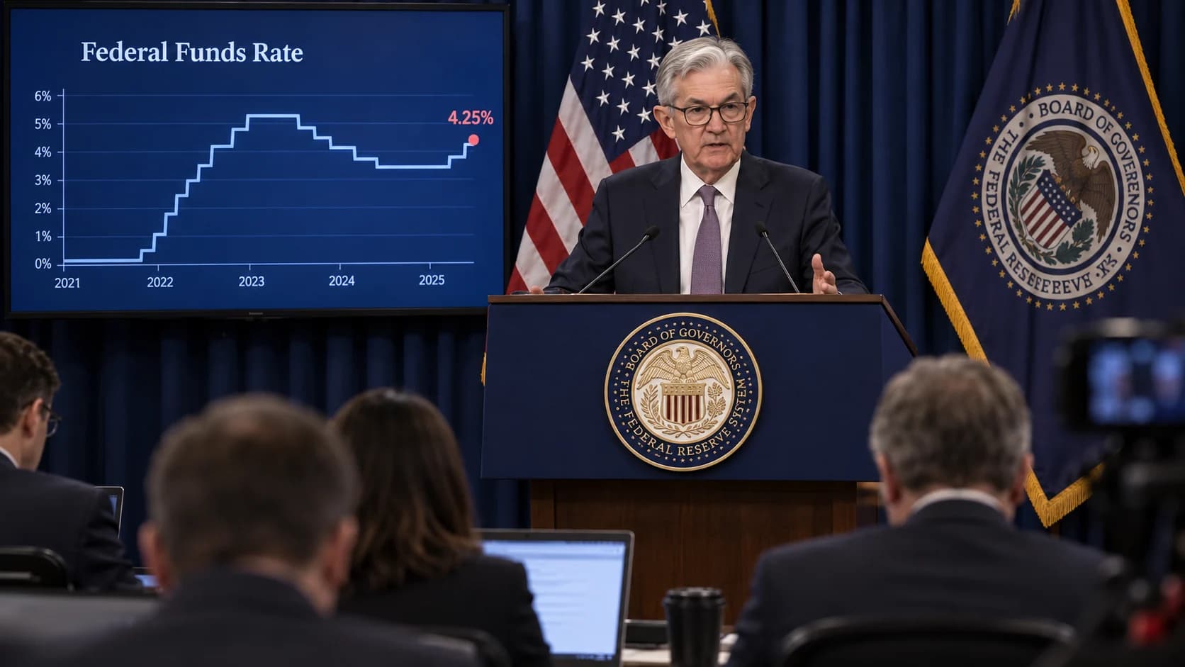 Fed podnosi stopy po raz pierwszy od 2023 roku Rezerwa Federalna jednogłośnie podniosła docelowy przedział stopy funduszy federalnych o 25 punktów