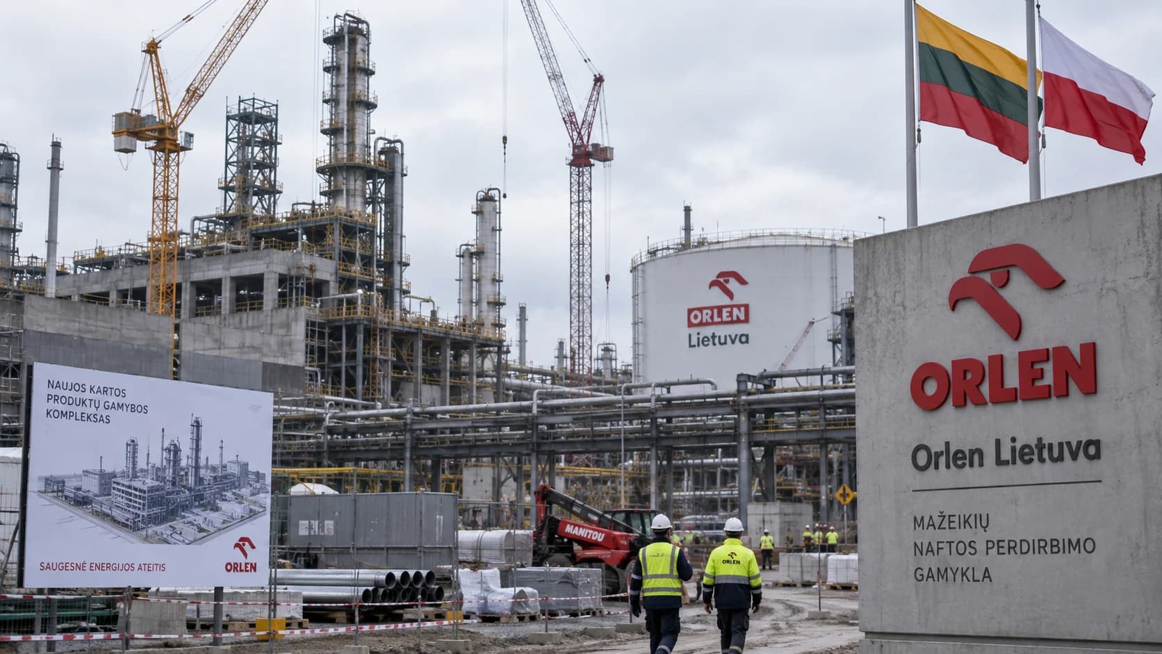 Inwestycja Orlenu w Możejkach utknęła na poziomie 70 procent Strategiczna instalacja pogłębionego przerobu ropy w rafinerii Orlenu Lietuva pozostaje
