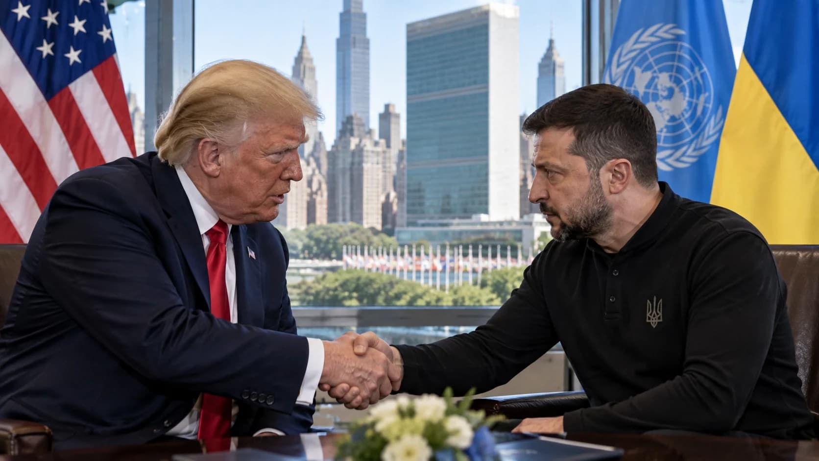 Trump i Zełenski uzgodnili spotkanie w Nowym Jorku Prezydenci USA i Ukrainy mają spotkać się w Nowym Jorku podczas tygodnia Zgromadzenia Ogólnego ONZ.