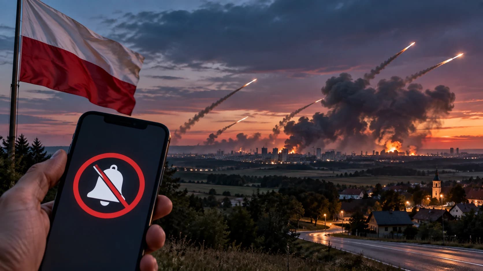 Alert RCB na Lubelszczyźnie odwołany po rosyjskim ataku na Ukrainę W poniedziałek wieczorem mieszkańcy części województwa lubelskiego otrzymali