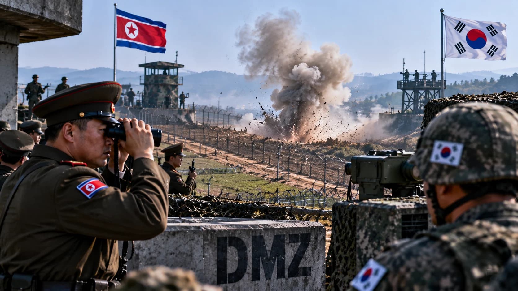Mina w strefie DMZ zaostrza spór obu Korei Dowództwo ONZ uznało znalezienie północnokoreańskiej miny po południowej stronie linii demarkacyjnej za