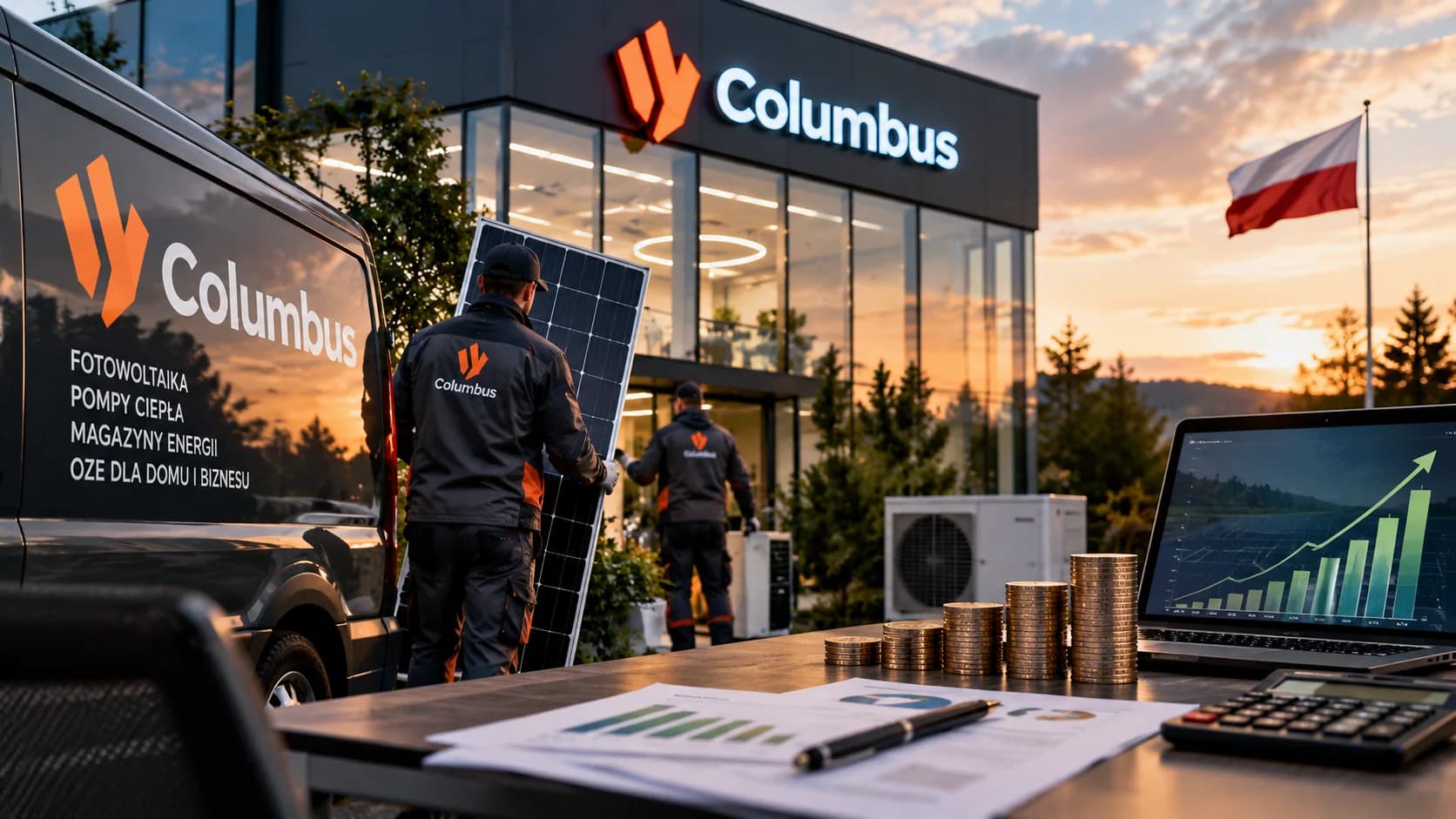 Columbus zwiększa sprzedaż przy utrzymującej się stracie działalności kontynuowanej Columbus Energy zwiększył kwartalne przychody i ograniczył stratę