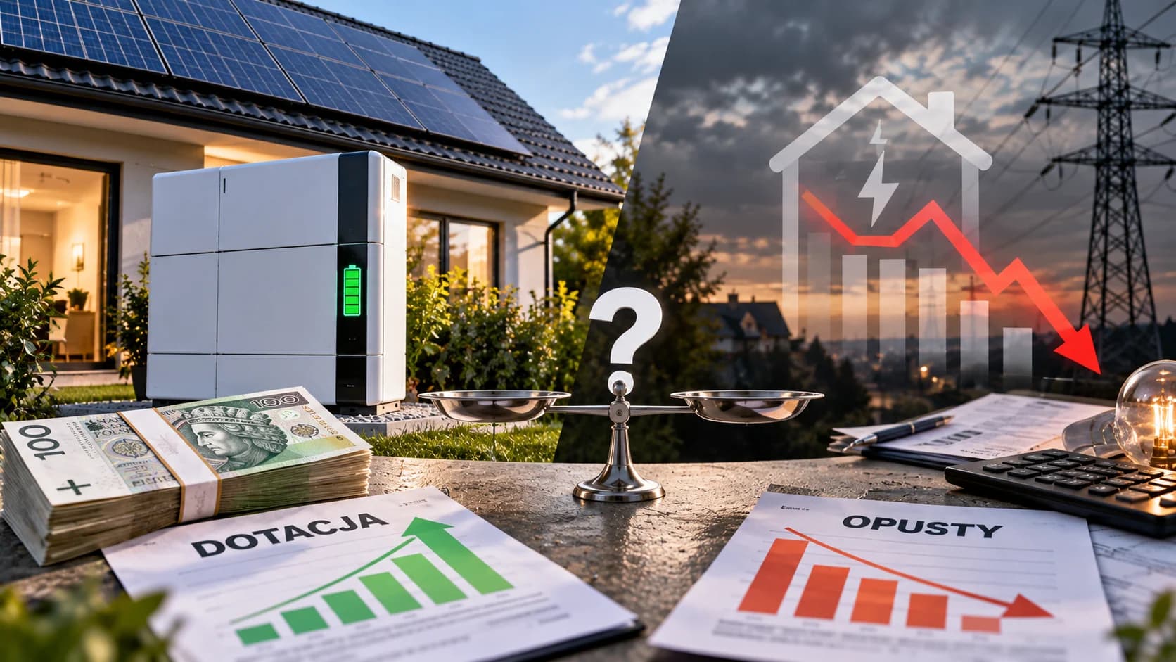 Wyższa dotacja na magazyn energii nie zawsze wynagrodzi utratę opustów Przed naborem dotacji na przydomowe magazyny energii prosumenci muszą porównać dwie