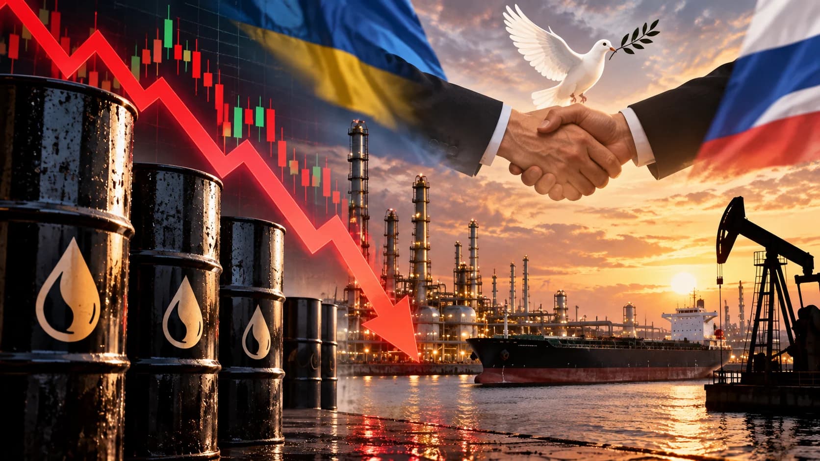 Ropa tanieje po zapowiedzi rozejmu energetycznego Poniedziałek 12 października rozpoczął się spadkiem cen ropy po zapowiedzi ograniczenia ataków na