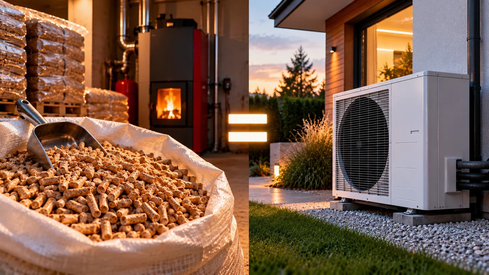 Pellet po około 943 zł za tonę zrównałby koszt energii z pompą ciepła Przy prądzie po 0,89 zł za kWh i sezonowej efektywności pompy ciepła wynoszącej 4