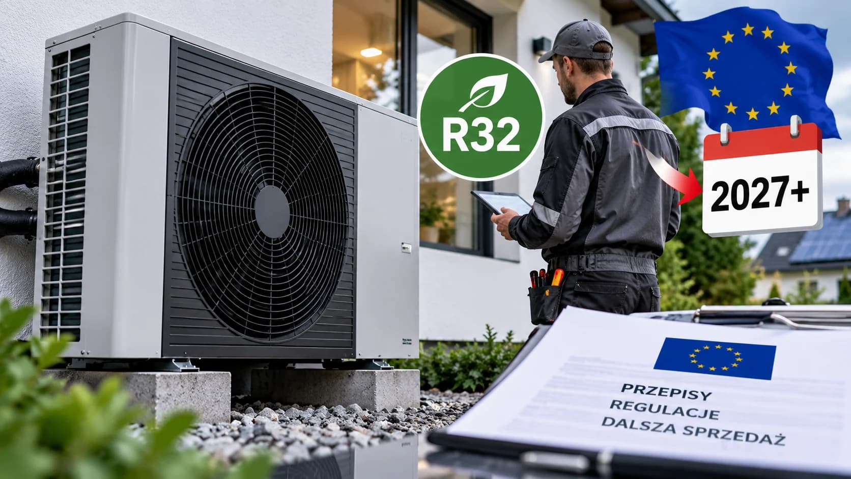 Pompy ciepła na R32 po 2027 roku i zasady dalszej sprzedaży Od 1 stycznia 2027 roku kolejne ograniczenia obejmą wprowadzanie do obrotu wybranych pomp