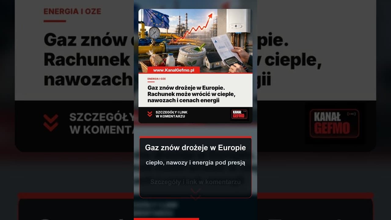 Gaz znów drożeje w Europie